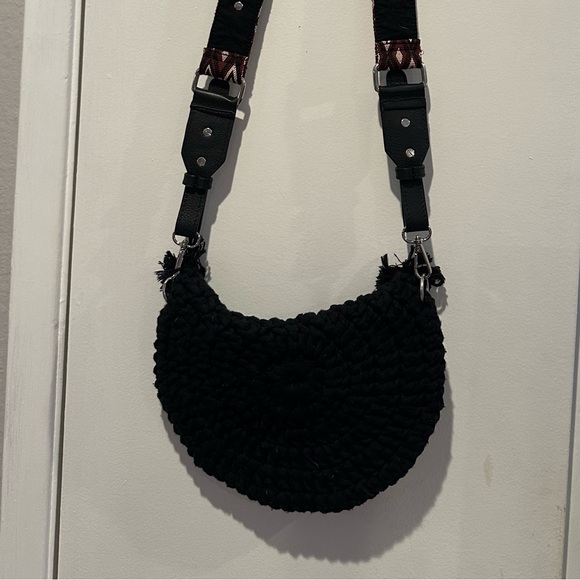 NWOT Free People Macrame Moon Crossbody / has small flaw - Picture 5 of 15